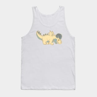 Cute Yellow Ram Dragon Twin Tank Top